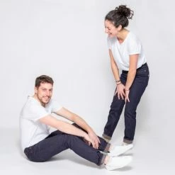 1083 JEANS AJUSTE 203 Laine Superdenim Indigo Brut Femme -Default Template 1 103 203 sup laine indigo 2