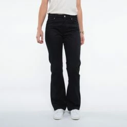 1083 JEANS EVASÉ 202 BOOTCUT Coton Bio Denimoriginal Uni Noir Femme