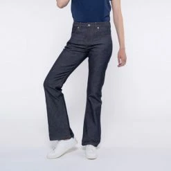 1083 JEANS EVASE 202 BOOTCUT Coton Bio Superdenim Flex Indigo Brut Femme