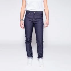 1083 JEANS VELOTAF AJUSTE 203 RACER Coton Bio Superdenim Flex Indigo Brut