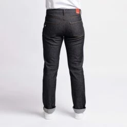 1083 JEANS AJUSTE 203 Coton Bio Superdenim Flex Noir Brut Femme -Default Template 1 203ok suf noir 0003 dos