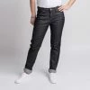 1083 JEANS AJUSTE 203 Coton Bio Superdenim Flex Noir Brut Femme