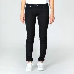 1083 JEANS SLIM 204 FUSELE Coton Bio Filidenim Flex Uni Noir Femme