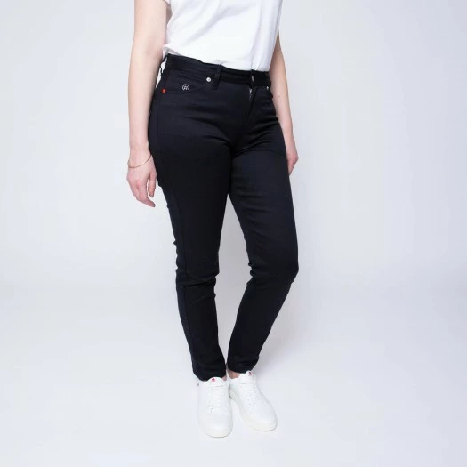 1083 JEANS SLIM 7/8EME 204 FUSELE LA GENTLE FACTORY Coton Bio Uni Noir 2 1083 JEANS SLIM 7/8EME 204 FUSELE LA GENTLE FACTORY Coton Bio Uni Noir – Image 2