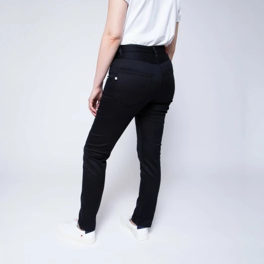 1083 JEANS SLIM 7/8EME 204 FUSELE LA GENTLE FACTORY Coton Bio Uni Noir 3 1083 JEANS SLIM 7/8EME 204 FUSELE LA GENTLE FACTORY Coton Bio Uni Noir – Image 3