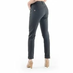 1083 JEANS SLIM 204 FUSELE Coton Bio Filidenim Flex Uni Anthracite Femme -Default Template 1 204antra 3.4dos