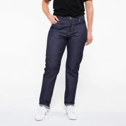1083 JEANS AJUSTE 205 ATHLETIQUE Coton Bio Superdenim Flex Indigo Brut