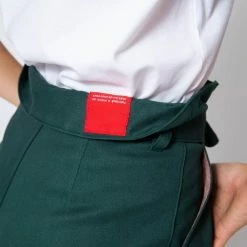 1083 JEANS NOUE CAROTTE 209 Taille Haute Coton Bio Uni Vert Emeraude -Default Template 1 209 vert emeraude 8