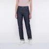1083 JEANS DROIT 251 Taille Haute Coton Bio Superdenim Flex Indigo Brut