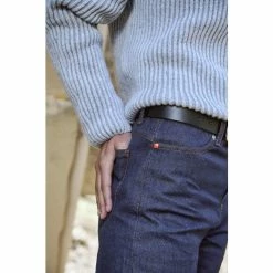 1083 CEINTURE BOUCLE CARROND 821 Cuir Noir Unisexe -Default Template 1 253 selvedge 821 noir 1