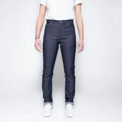 1083 JEANS SLIM 254 FUSELE SAINT JAMES Taille Haute Coton Bio Indigo Brut