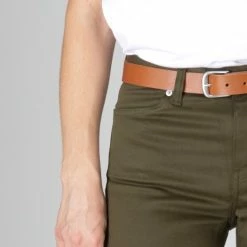 1083 JEANS SLIM 254 FUSELE Taille Haute Coton Bio Filidenim Flex Uni Kaki -Default Template 1 254 kaki