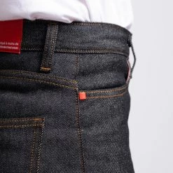 1083 JEANS SLIM 254 Taille Haute Coton Bio Superdenim Flex Noir Brut Femme -Default Template 1 254 suf noir 0000 zoom 1