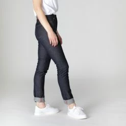 1083 JEANS SLIM 254 FUSELE Taille Haute Coton Bio Indigo Brut -Default Template 1 254 supflex 2