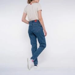 1083 JEANS MOM 258 MAM DELAVE Taille Haute Coton Bio Superdenim Flex Ocean -Default Template 1 258 suf ocean 3