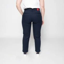 1083 CHINO AJUSTE 7/8EME 263 Coton Bio Filidenim Flex Uni Bleu Marine Femme -Default Template 1 263 marine 3
