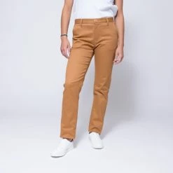 1083 CHINO AJUSTE 263 Coton Bio Filidenim Flex Uni Camel Femme