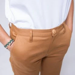 1083 CHINO AJUSTE 263 Coton Bio Filidenim Flex Uni Camel Femme -Default Template 1 263 camel 7 2