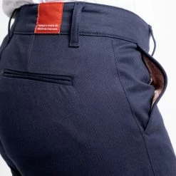 1083 CHINO SLIM 7/8EME 264 FUSELE Coton Bio Filidenim Flex Uni Bleu Marine -Default Template 1 264 7 8 marine 0005 zoom