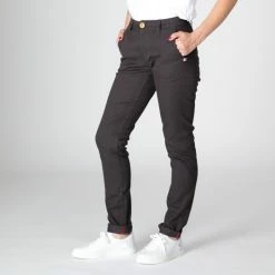 1083 CHINO SLIM 264 FUSELE Coton Bio Filidenim Flex Uni Anthracite Femme -Default Template 1 264 anthracite 3
