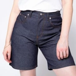1083 SHORT DROIT 271 LONG Taille Haute Coton Bio Indigo Brut -Default Template 1 271suf indigo brut 10