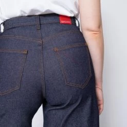 1083 SHORT DROIT 271 LONG Taille Haute Coton Bio Indigo Brut -Default Template 1 271suf indigo brut 6