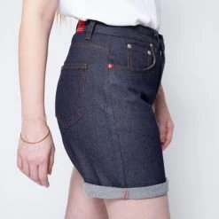 1083 SHORT DROIT 271 LONG Taille Haute Coton Bio Indigo Brut -Default Template 1 271suf indigo brut 8