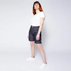 1083 SHORT DROIT 271 LONG Taille Haute Coton Bio Indigo Brut -Default Template 1 271suf indigo brut 9