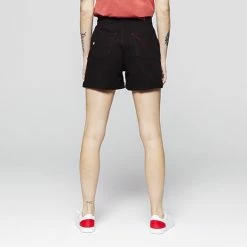 1083 SHORT AMPLE 276 COURT Taille Haute Coton Bio Denimoriginal Uni Noir -Default Template 1 276 noir 1373