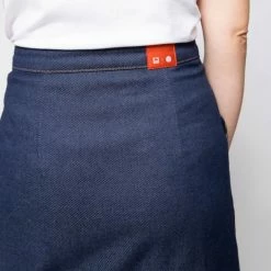 1083 JUPE EVASEE 293 MIDI LES JUPONS DE LOUISON Coton Bio Bleu -Default Template 1 293 xlesjuponsdelouison 4