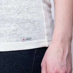 1083 T-SHIRT DROIT 306 SPLICE Lin Ecru Mixte -Default Template 1 304 tshirt mixte splice 2