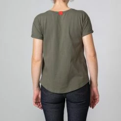 1083 T-SHIRT COL ROND 403 UNI Coton Bio Kaki Femme 8 1083 T-SHIRT COL ROND 403 UNI Coton Bio Kaki Femme -Default Template 1 402 kaki 4 2