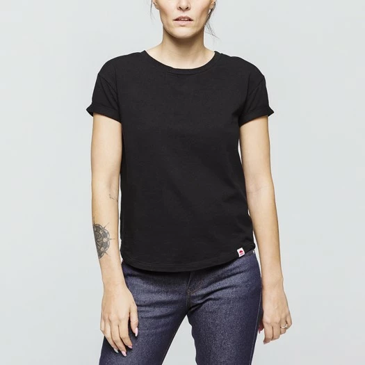 1083 T-SHIRT COL ROND 403 UNI Coton Bio Noir Femme 1 1083 T-SHIRT COL ROND 403 UNI Coton Bio Noir Femme