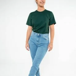 1083 T-SHIRT DROIT 404 UNI Coton Bio Vert Emeraude Femme -Default Template 1 404 tshirt vert emeraude 8