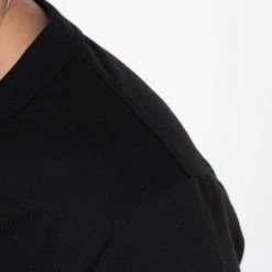 1083 T-SHIRT MANCHES LONGUES DROIT 405 UNI Coton Bio Noir Femme -Default Template 1 405 noir 5