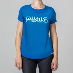 1083 T-SHIRT 423 PLUS MIEUX Coton Bio Bleu Electrique Femme