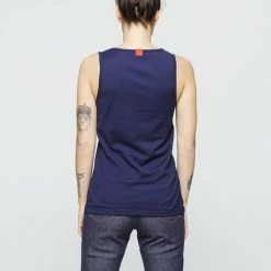 1083 DEBARDEUR DROIT 450 UNI Coton Bio Bleu Marine Femme -Default Template 1 450 bleu 964