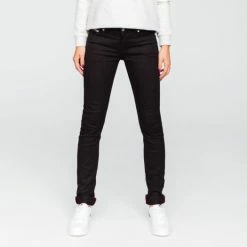 1083 JEANS SLIM 204 FUSELE LEA LA GENTLE FACTORY Coton Bio Uni Noir