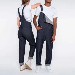 1083 SALOPETTE DROITE 571 Coton Bio Superdenim Flex Indigo Brut Unisexe