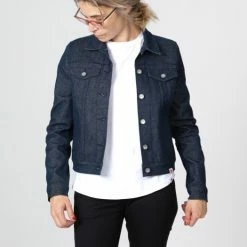 1083 VESTE DROITE 602 Coton Bio Superdenim Flex Indigo Brut Femme