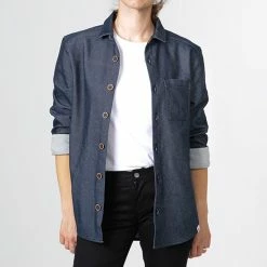 1083 SURCHEMISE 621 GOELAND LES HIRONDELLES Surcyclee Denimoriginal Bleu