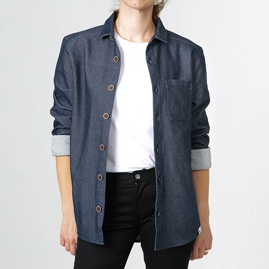 1083 SURCHEMISE 621 GOELAND LES HIRONDELLES Surcyclee Denimoriginal Bleu 1 1083 SURCHEMISE 621 GOELAND LES HIRONDELLES Surcyclee Denimoriginal Bleu