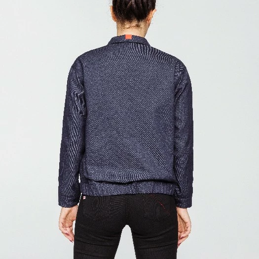 1083 VESTE DROITE 681 INFINI HOPAAL Recyclee Superdenim Bleu Femme 4 1083 VESTE DROITE 681 INFINI HOPAAL Recyclee Superdenim Bleu Femme – Image 4