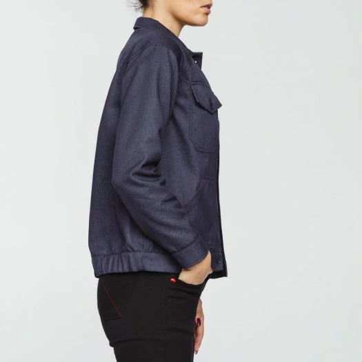 1083 VESTE DROITE 681 INFINI HOPAAL Recyclee Superdenim Bleu Femme 2 1083 VESTE DROITE 681 INFINI HOPAAL Recyclee Superdenim Bleu Femme – Image 2