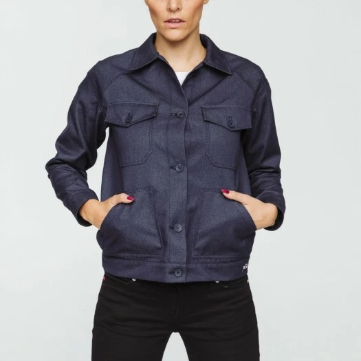 1083 VESTE DROITE 681 INFINI HOPAAL Recyclee Superdenim Bleu Femme 1 1083 VESTE DROITE 681 INFINI HOPAAL Recyclee Superdenim Bleu Femme