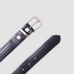 1083 CEINTURE 828 VOLONTAIRE LA VIE EST BELT Surcyclee Noir Unisexe