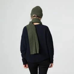 1083 ECHARPE 842 Recyclee Kaki Unisexe -Default Template 1 841 842 bonnet echarpe kaki 3 1