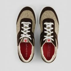 1083 SNEAKERS BASSES 901 Laine/chocolat Unisexe -Default Template 1 901 lainechoco top