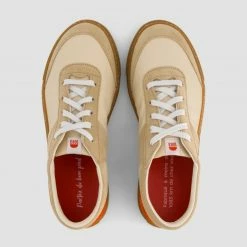 1083 SNEAKERS BASSES 902 Cuir Naturel/vermillon Unisexe 7 1083 SNEAKERS BASSES 902 Cuir Naturel/vermillon Unisexe -Default Template 1 902 naturel vermillon top raw 1
