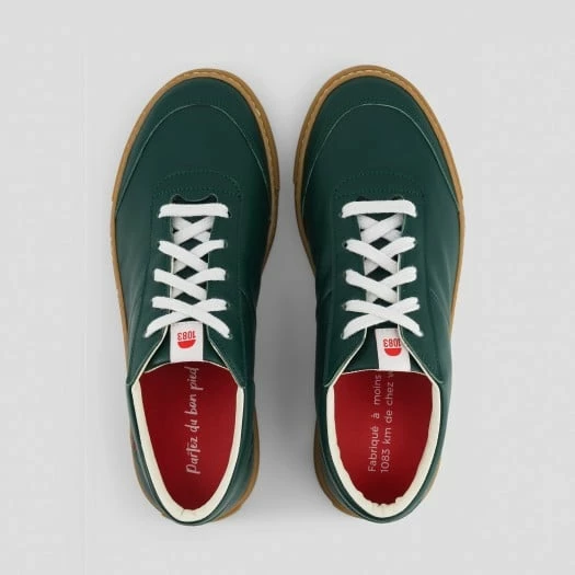 1083 SNEAKERS BASSES 902 Cuir Vert Sapin Unisexe 4 1083 SNEAKERS BASSES 902 Cuir Vert Sapin Unisexe – Image 4